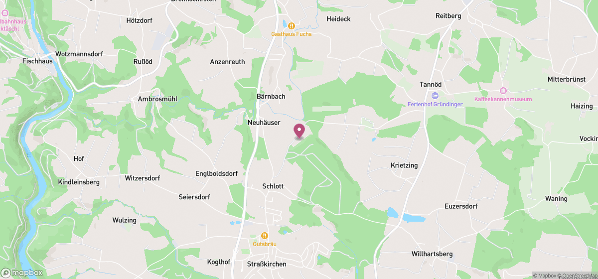 Vorschau der Karte rund um den BrandlForst-Standort in Fürsteneck